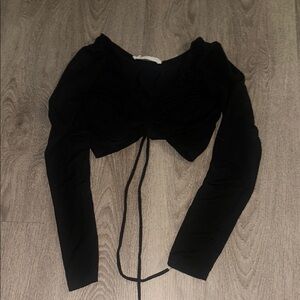 Black Long Sleeve Women's Top